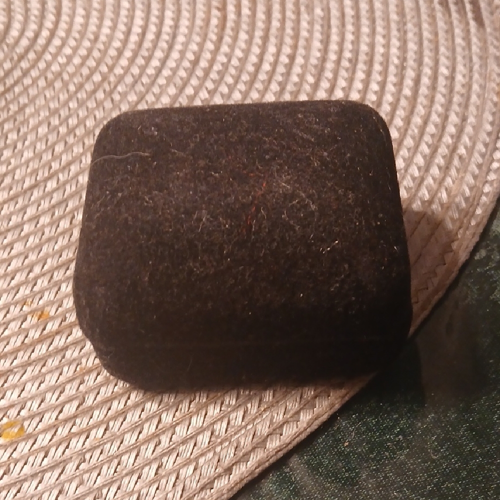 Designers Colkection Gold Colored Pin In  Black Velvet Jewelry Box